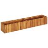 Garden Raised Bed 59"x11.8"x9.8" Solid Acacia Wood