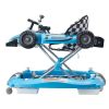 VEVOR 4-in-1 Baby Walker, Foldable Baby Activity Center with Wheels, Adjustable Height, Light, Steering Wheel