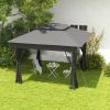Outsunny 11' x 11' Pop Up Canopy, Outdoor Patio Gazebo Shelter with Removable Zipper Netting