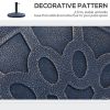 18" 26 lbs Round Resin Umbrella Base Stand Market Parasol Holder with Beautiful Decorative Pattern & Easy Setup, for Œ¶1.5", Œ¶1.89" Pole, for Lawn