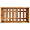 Garden Planter 33.5"x17.7"x17.3" Solid Wood Acacia and Steel