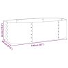 Garden Raised Bed 63"x31.5"x17.3" Galvanized Steel Gray
