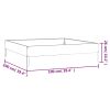 Garden Raised Bed 39.4"x39.4"x10.2" Corten Steel