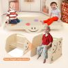 Wooden Climbing Toy Triangle Climber Set with Seesaw