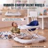 VEVOR Baby Walker, Foldable Baby Walkers with 3-Level Adjustable Height, Rolling Toddler Walker and Activity Center with Wheels & Feeding Tray