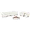 TOPMAX Modern Minimalist 7-Piece Metal Patio Sectional Sofa Set