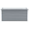 Garden Raised Bed Galvanized Steel 39.4"x15.7"x17.7" Gray