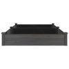 Garden Raised Bed with Liner Gray 94.5"x47.2"x9.8" Solid Wood Fir