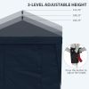 Outsunny 10' x 19.5' Pop Up Canopy Tent with Sidewalls, Height Adjustable Large Party Tent Event Shelter with Leg Weight Bags