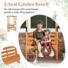 6.2 FT Tall Patio Garden Arbor with Pergola and 2-Seat Bench for Garden Lawn Backyard Decoration