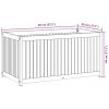 Garden Planter 33.5"x17.7"x17.3" Solid Wood Acacia and Steel