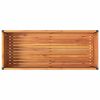 Garden Planter with Shelf 43.3"x17.7"x31.5" Solid Wood Acacia and Steel