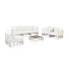 TOPMAX Modern Minimalist 7-Piece Metal Patio Sectional Sofa Set
