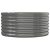 Garden Raised Bed Powder-coated Steel 59.8"x31.5"x14.2" Gray