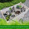 Raised Garden Bed Planter Box with Legs & Storage Shelf Wooden Elevated Vegetable Growing Bed for Flower/Herb/Backyard/Patio/Balcony 48.5x30x24.4in(co