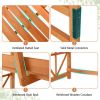 6.2 FT Tall Patio Garden Arbor with Pergola and 2-Seat Bench for Garden Lawn Backyard Decoration