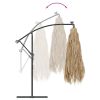 Garden Parasol with Steel Pole Brown 105.9"x105.9"x92.5"
