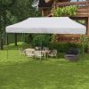 Outsunny 10' x 20' Pop Up Canopy Tent, Instant Sun Shelter with 3-Level Adjustable Height