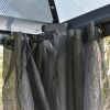 10' x 10' Hardtop Gazebo Canopy with Polycarbonate Double Roof, Aluminum Frame, Permanent Pavilion Outdoor Gazebo with Netting and Curtains for Patio