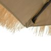 Garden Parasol with Steel Pole Brown 105.9"x105.9"x92.5"