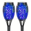 4/8/12pcs/pack Solar Outdoor Lights, 12LED Solar Torch Lights With Flickering Flame For Garden Decor