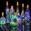 1pc 20 LED Wine Bottle Lights String Light; Mini LED 6.6ft Silver Wire Cork Lights Battery Operated Fairy Mini String Lights For Liquor Bottles Crafts