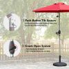 7.5FT Patio Umbrella, Outdoor Table Umbrella with Push Button Tilt and Crank