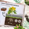 Outsunny Galvanized Raised Garden Bed, 24" x 24" x 11.75" Outdoor Planter Box with Trellis Tomato Cage and Open Bottom for Climbing Vines, Vegetables