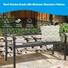 Garden Bench with Elegant Bronze Finish and Durable Metal Frame