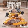 VEVOR 4-in-1 Baby Walker, Foldable Baby Activity Center on Wheels, Adjustable Height, Light, Steering Wheel