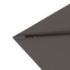 Outsunny 9' x 7' Solar Umbrella, LED Lighted Patio Umbrella for Table or Base with Tilt & Crank, Outdoor Umbrella for Garden, Deck, Backyard, Pool