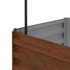 Outsunny Galvanized Raised Garden Bed, 24" x 24" x 11.75" Outdoor Planter Box with Trellis Tomato Cage and Open Bottom for Climbing Vines, Vegetables