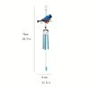 1set, Wind Chimes, Birds, Iron, Glass, Painted Handicrafts, Hanging Pieces, Courtyard Gardens, Metal Aluminum Pipe Hanging Pieces.Comes With S-hook