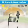 Garden Bench with Elegant Bronze Finish and Durable Metal Frame